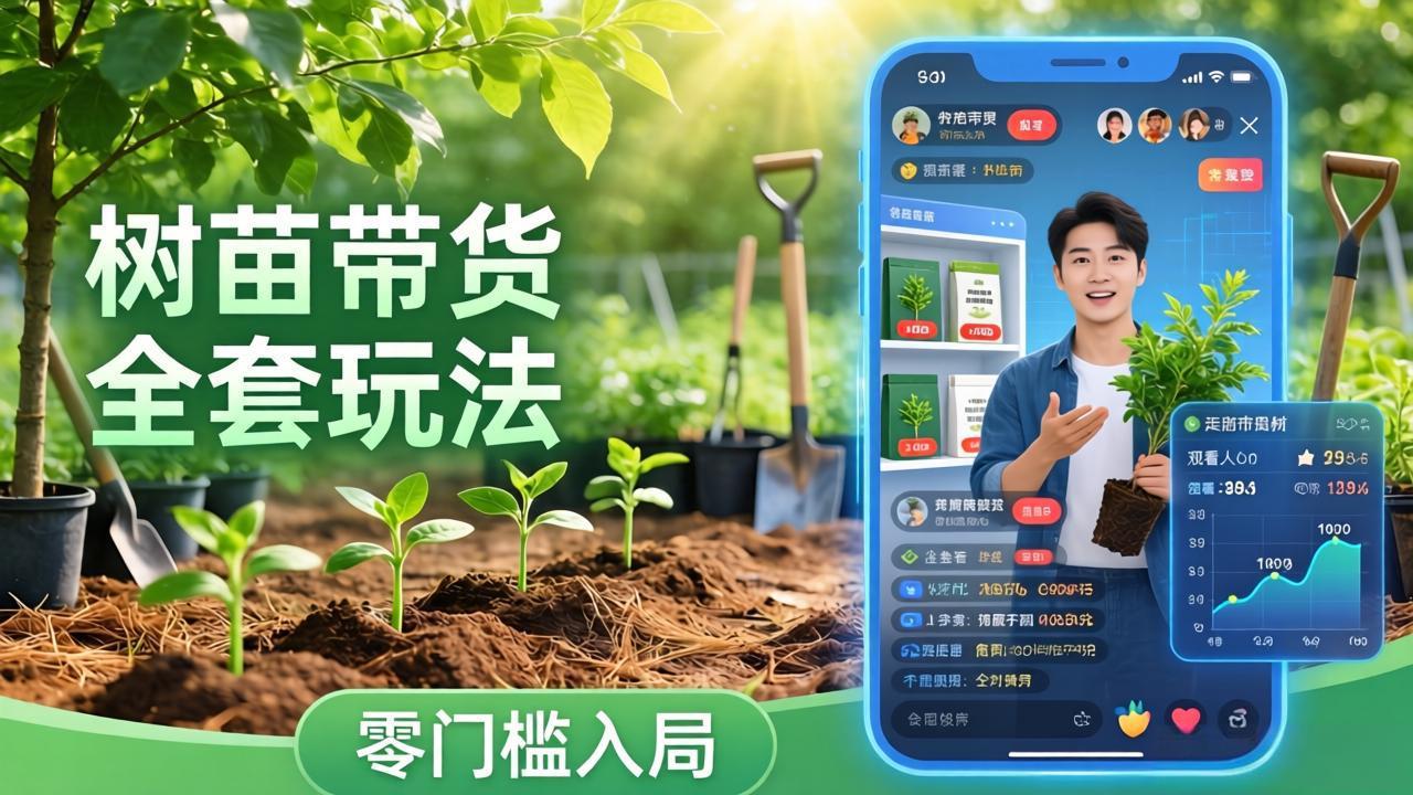 视频号AI树苗带货全套玩法:零门槛入局,掌握豆包、千问等AI工具制作树苗视频的全套流程插图 视频号AI树苗带货全套玩法:零门槛入局,掌握豆包、千问等AI工具制作树苗视频的全套流程插图