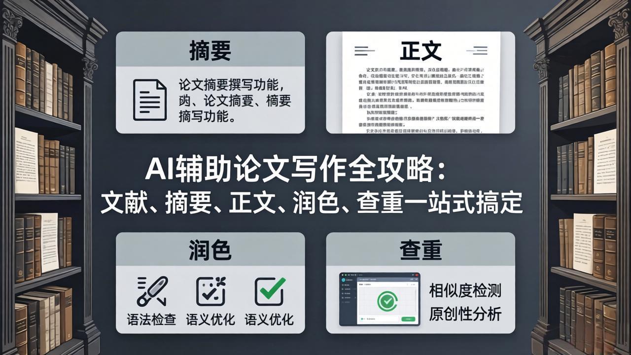 AI辅助论文写作全攻略:文献、摘要、正文、润色、查重一站式搞定插图 AI辅助论文写作全攻略:文献、摘要、正文、润色、查重一站式搞定插图