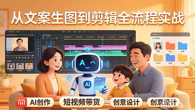 原创 AI 剧情短视频带货:AI+家庭剧情+带货广告,从文案生图到剪辑全流程实战插图 原创 AI 剧情短视频带货:AI+家庭剧情+带货广告,从文案生图到剪辑全流程实战插图