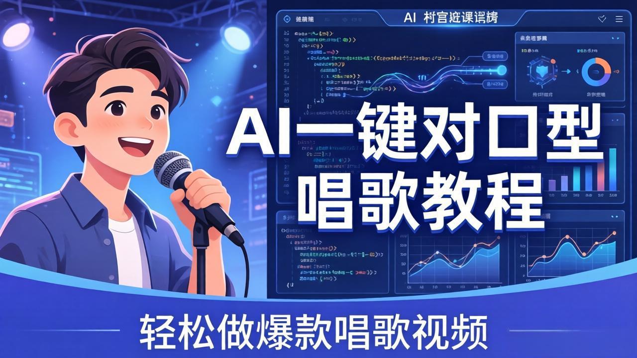 AI一键对口型唱歌教程：零基础也能学，素材准备+模型训练+音色转换，轻松做爆款唱歌视频插图