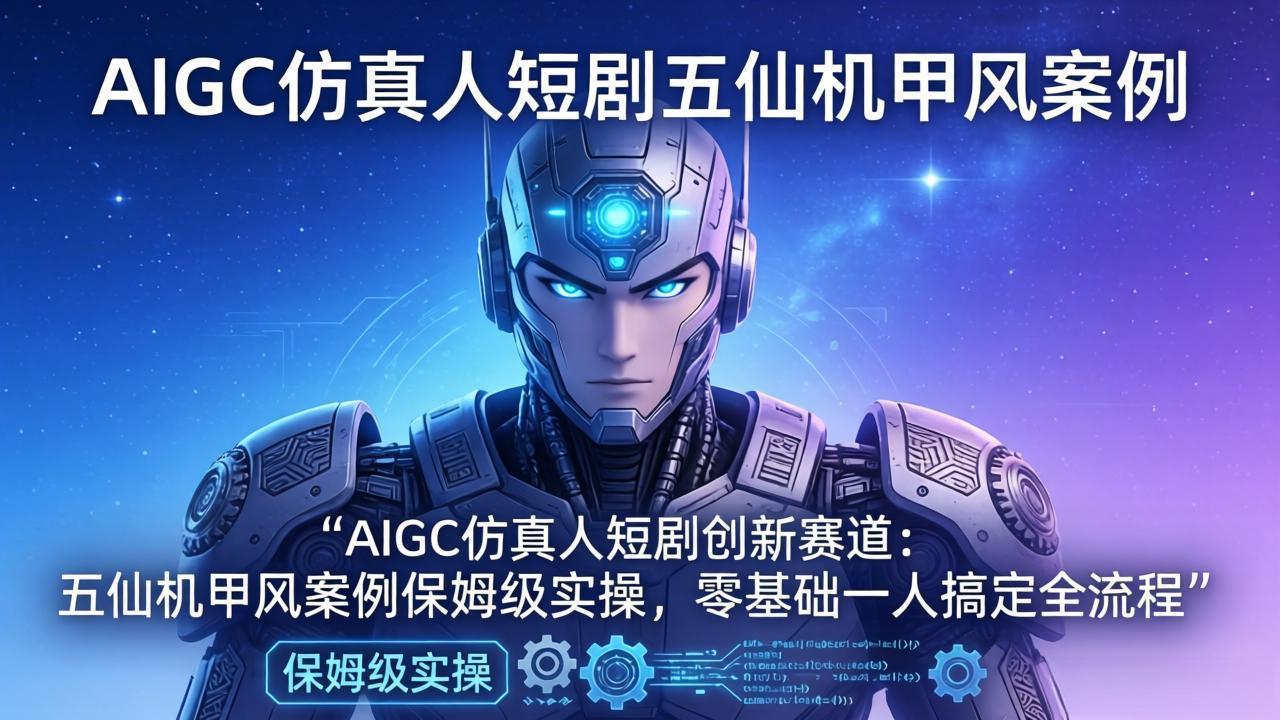 AIGC仿真人短剧创新赛道:五仙机甲风案例保姆级实操,零基础一人搞定全流程插图 AIGC仿真人短剧创新赛道:五仙机甲风案例保姆级实操,零基础一人搞定全流程插图