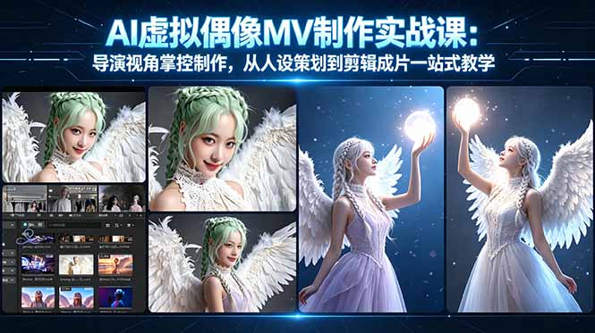 AI虚拟偶像MV制作实战教学：导演视角掌控制作，从人设策划到剪辑成片一站式教学插图