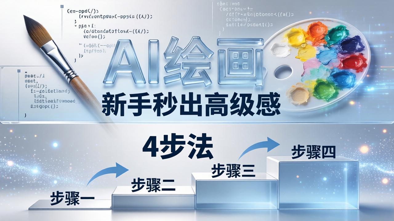 AI绘画入门别再硬磕了！即梦4步法：万能提示词公式+BRTR框架，新手秒出高级感插图