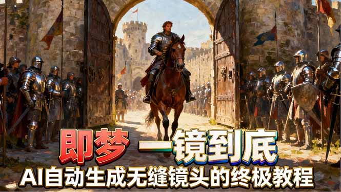 即梦AI一镜到底终极教程,智能补帧+运镜技巧,AI自动生成无缝丝滑长镜头高效出片插图 即梦AI一镜到底终极教程,智能补帧+运镜技巧,AI自动生成无缝丝滑长镜头高效出片插图