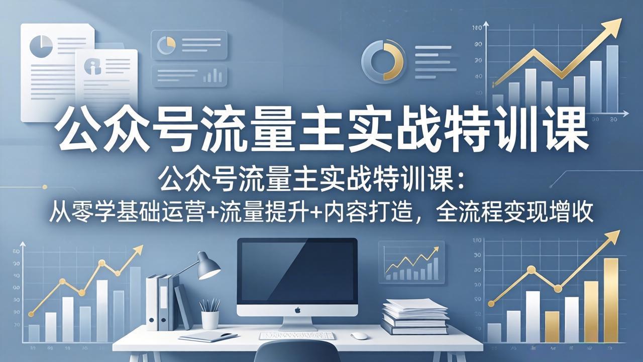 公众号流量主实战特训课:从零学基础运营+流量提升+内容打造,全流程变现增收插图 公众号流量主实战特训课:从零学基础运营+流量提升+内容打造,全流程变现增收插图