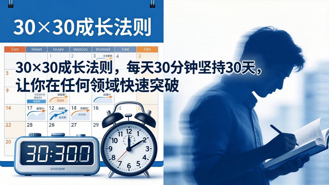 付费文章：30×30成长法则，每天30分钟坚持30天，让你在任何领域快速突破插图