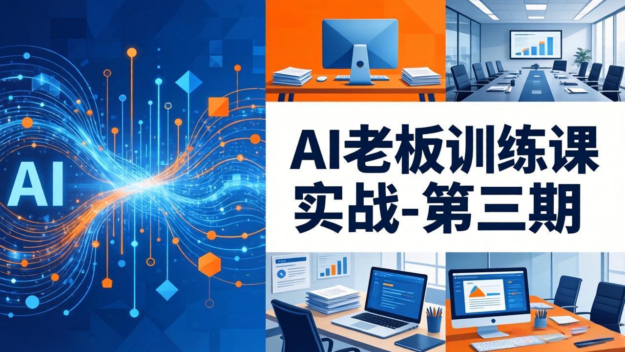 AI老板训练课实战-第三期:AI+内容应用落地教学,从0到1打通AI变现完整路径插图 AI老板训练课实战-第三期:AI+内容应用落地教学,从0到1打通AI变现完整路径插图