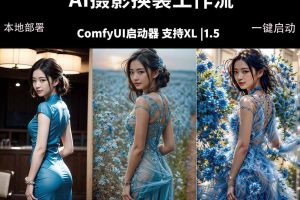 ComfyUI人像写真摄影工作流:本地一键部署,换装换场景换脸全搞定,影楼效率翻倍