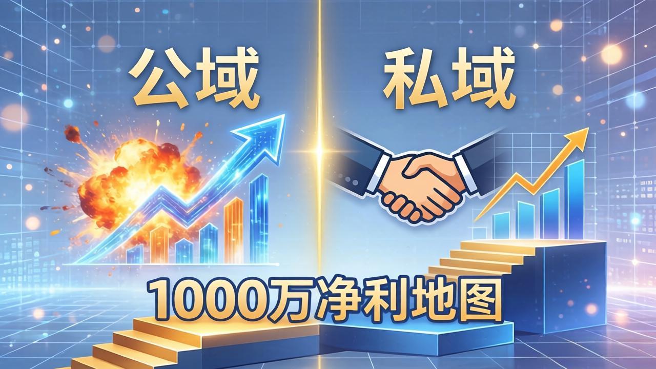 公域玩命出爆款，私域悄悄做成交：这套AI内训课，2026给你打通1000万净利的地图插图