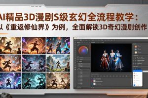 AI精品3D漫剧S级玄幻全流程教学:以《重返修仙界》为例,全面解锁3D奇幻漫剧创作