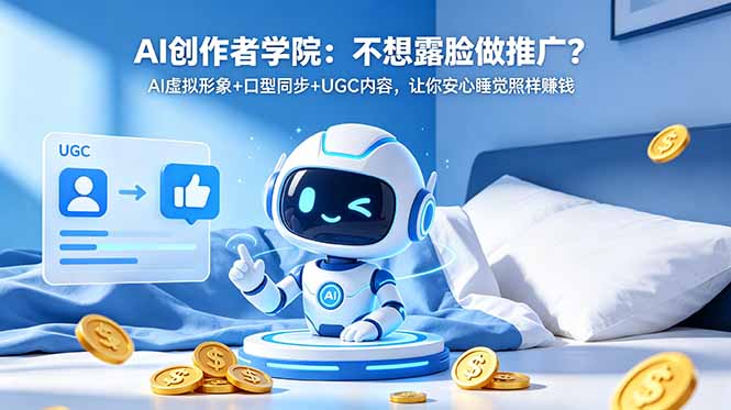 AI创作者学院:不想露脸做推广?AI虚拟形象+口型同步+UGC内容,让你安心睡觉照样赚钱插图 AI创作者学院:不想露脸做推广?AI虚拟形象+口型同步+UGC内容,让你安心睡觉照样赚钱插图