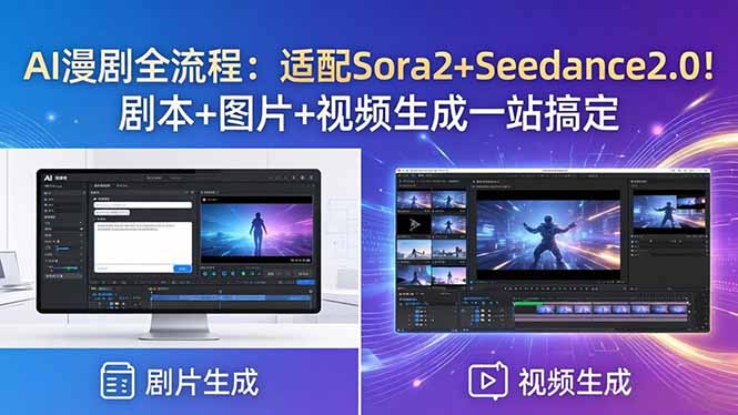 AI漫剧全流程：适配Sora2+Seedance2.0！剧本+图片+视频生成一站搞定插图