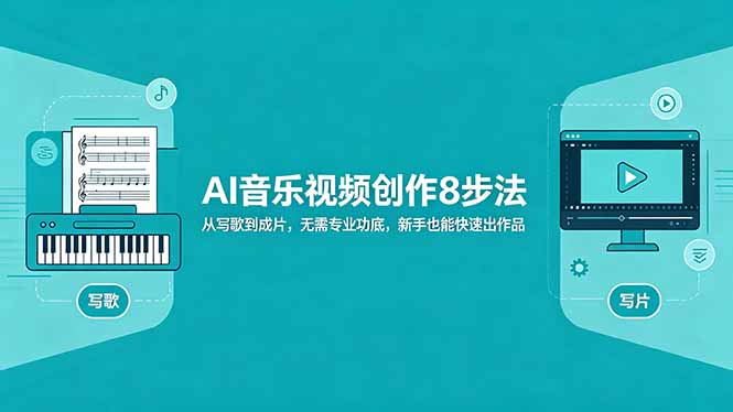 AI音乐视频创作8步法:从写歌到成片,无需专业功底,新手也能快速出作品插图 AI音乐视频创作8步法:从写歌到成片,无需专业功底,新手也能快速出作品插图