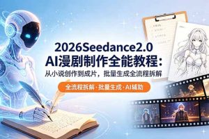 2026Seedance2.0 AI制作全能教程:从小说创作到成片,批量生成全流程拆解