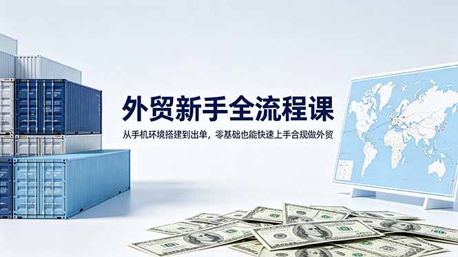 外贸新手全流程课:从手机环境搭建到出单,零基础也能快速上手合规做外贸插图 外贸新手全流程课:从手机环境搭建到出单,零基础也能快速上手合规做外贸插图