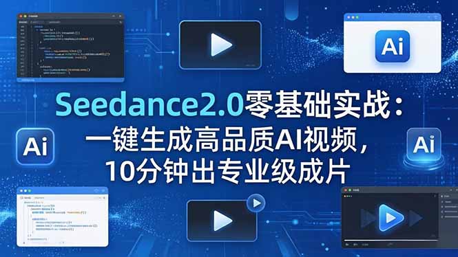 Seedance2.0零基础实战:一键生成高品质AI视频,10分钟出专业级成片插图 Seedance2.0零基础实战:一键生成高品质AI视频,10分钟出专业级成片插图