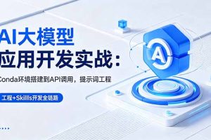 AI 大模型应用开发实战:Conda环境搭建到API调用,提示词工程+Skills开发全链路