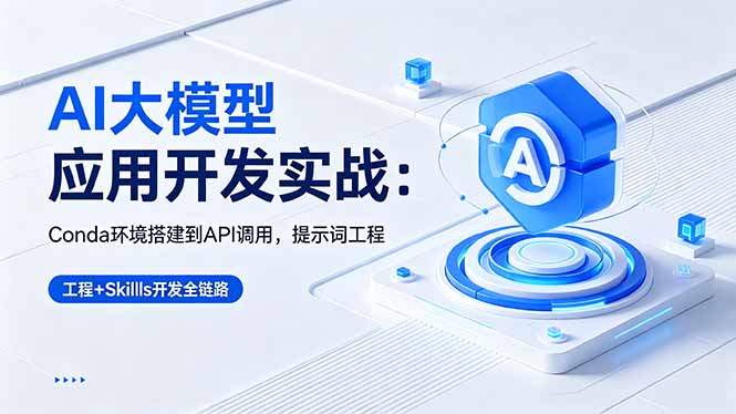 AI 大模型应用开发实战:Conda环境搭建到API调用,提示词工程+Skills开发全链路插图 AI 大模型应用开发实战:Conda环境搭建到API调用,提示词工程+Skills开发全链路插图