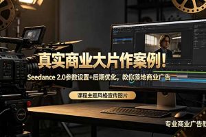 真实商业大片作案例!Seedance 2.0参数设置+后期优化,教你落地商业广告