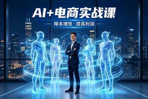 AI+电商实战课，1人+N个AI 智能体，把SOP变AI员工，实现降本增效提高利润