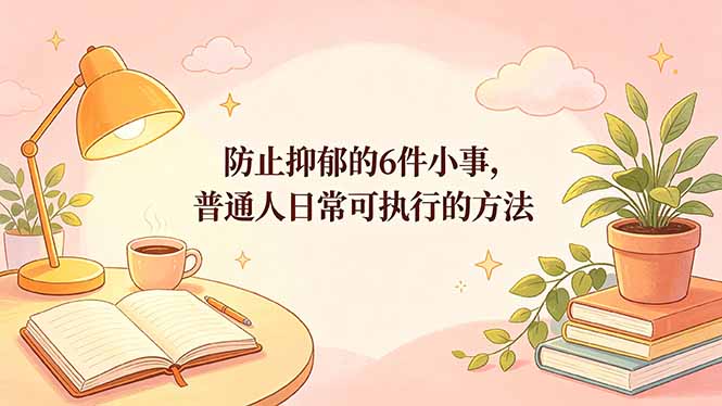 付费文章:防止抑郁的6件小事,普通人日常可执行的方法插图 付费文章:防止抑郁的6件小事,普通人日常可执行的方法插图