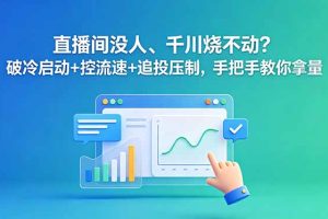 直播间没人、千川烧不动?破冷启动+控流速+追投压制,手把手教你拿量