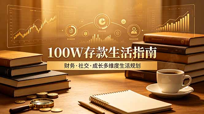 付费文章：100W存款生活指南，如何从财务、社交、成长等维度规划自己的生活插图
