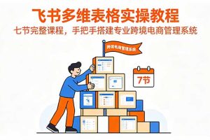 飞书多维表格实操教程,七节完整课程,手把手搭建专业跨境电商管理系统