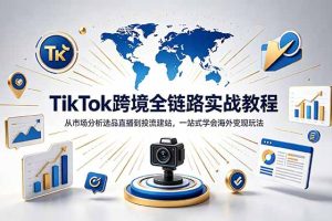 TikTok+独立站跨境基础全套教程,拆解平台盈利逻辑,新手从零跑通变现全流程