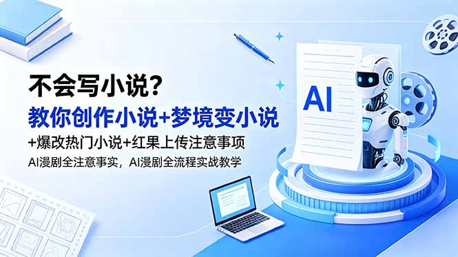不会写小说?教你创作小说+梦境变小说+爆改热门小说+红果上传注意事项,AI漫剧全流程实战教学插图 不会写小说?教你创作小说+梦境变小说+爆改热门小说+红果上传注意事项,AI漫剧全流程实战教学插图