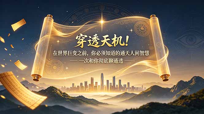 付费文章：穿透天机！在世界巨变之前，你必须知道的通天人间智慧 一次和你彻底聊通透插图