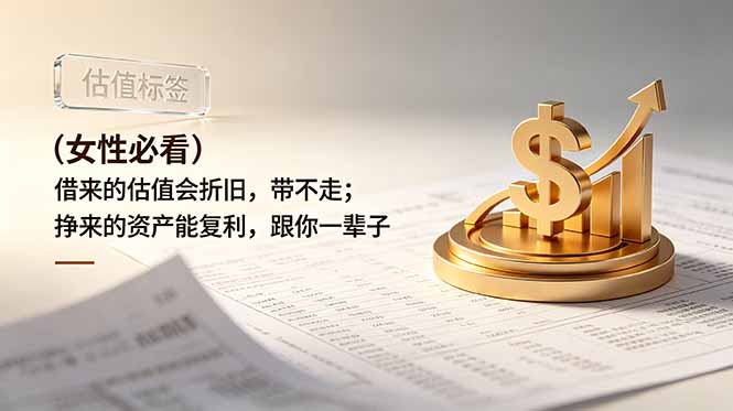 付费文章：（女性必看）借来的估值会折旧，带不走；挣来的资产能复利，跟你一辈子插图