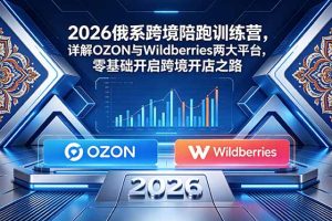 2026俄系跨境陪跑训练营,详解OZON与Wildberries两大平台,零基础开启跨境开店之路