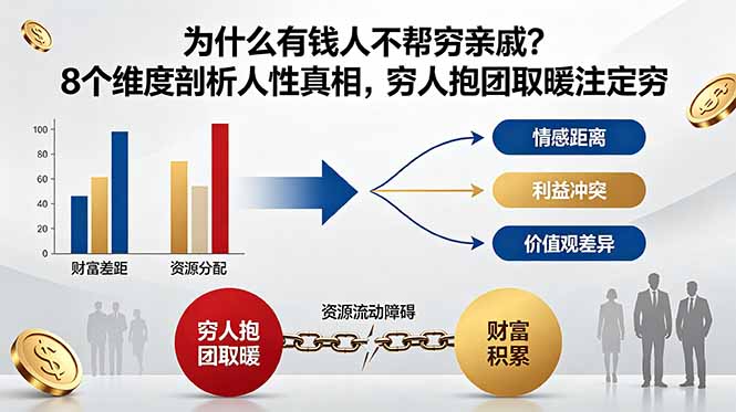 付费文章：为什么有钱人不帮穷亲戚？8个维度剖析人性真相，穷人抱团取暖注定穷插图