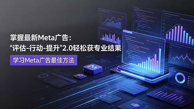 掌握最新的Meta广告，通过“评估-行动-提升”2.0版本轻松获得专业级结果。学习目前学习Meta广告的最佳方法插图