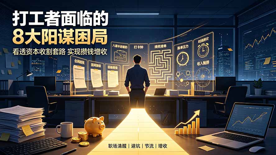 付费文章：打工者面临的8大阳谋困局，看透资本收割套路实现攒钱增收插图