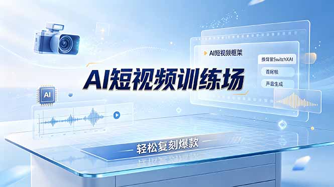 老陈AI短视频训练场：AI短视频框架+换背景SwitchXAI+首尾帧+声音生成，轻松复刻爆款插图