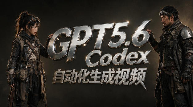 GPT5.6+Codex自动化视频生成：提示词设计×角色设定×封面海报×工作流思路，高效产出AI视频插图