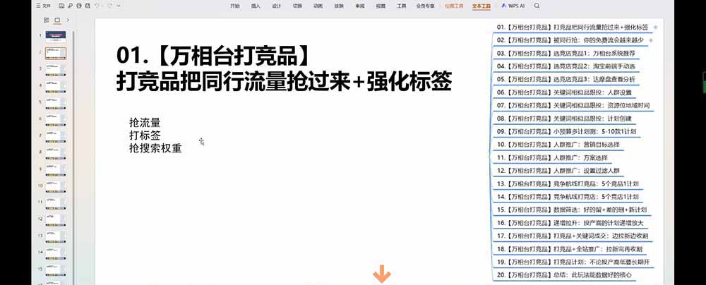 万相台截流课：竞品多渠道筛选｜多计划测试递增｜全站联动拉新收割全套实操教学插图1