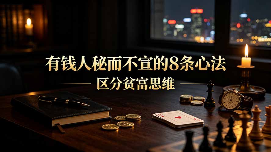 付费文章：有钱人秘而不宣的8条心法｜区分贫富思维插图