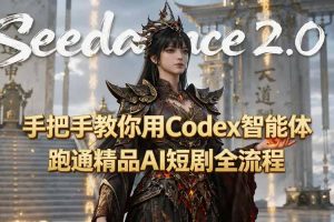 手把手教你用Seedance2.0+Codex智能体跑通精品AI短剧全流程（附3种skill技能）