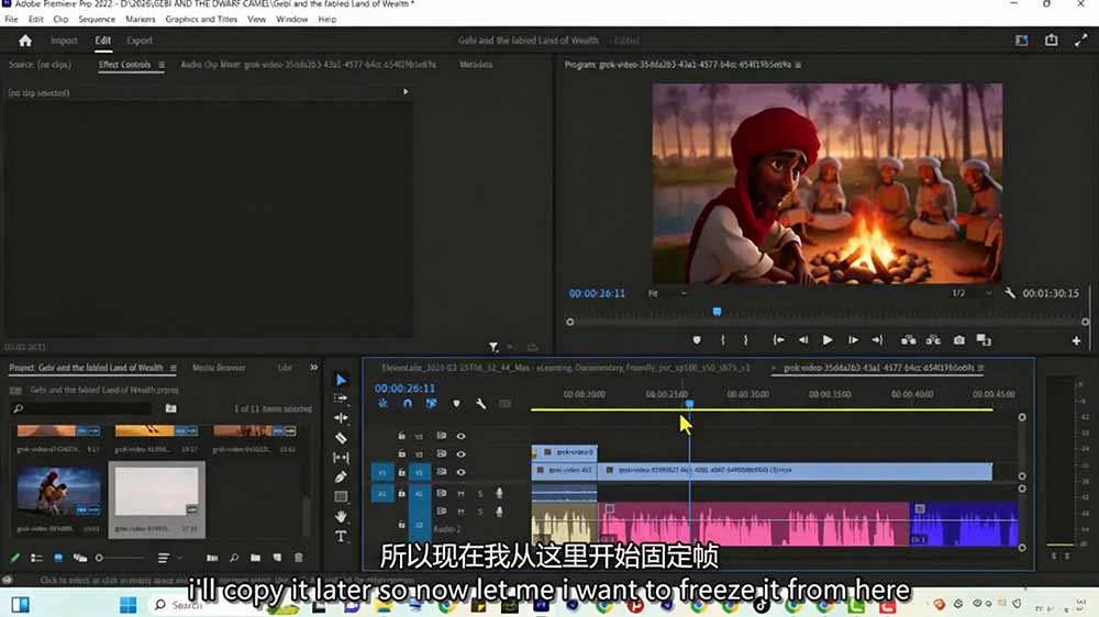 Grok Imagine AI故事动画短片实战：电影级视觉效果+角色一致性+高级提示词+后期剪辑全流程插图5