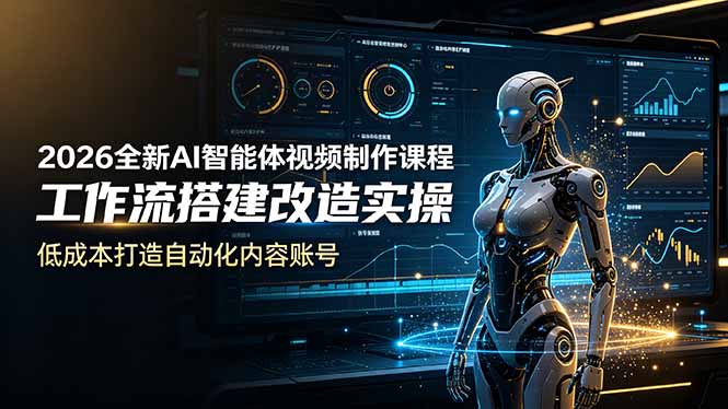 2026全新AI Codex智能体视频制作课程,工作流搭建改造实操,低成本打造自动化内容账号插图 2026全新AI Codex智能体视频制作课程,工作流搭建改造实操,低成本打造自动化内容账号插图