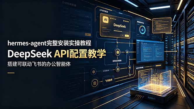 hermes-agent完整安装实操教程,DeepSeek API配置教学,搭建可联动飞书的办公智能体插图 hermes-agent完整安装实操教程,DeepSeek API配置教学,搭建可联动飞书的办公智能体插图
